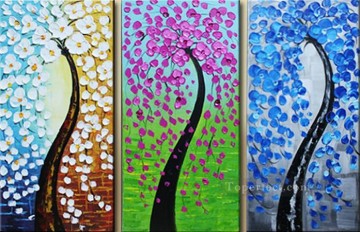  Anneau Tableaux - panneaux d’arbres floraux Texture 3D